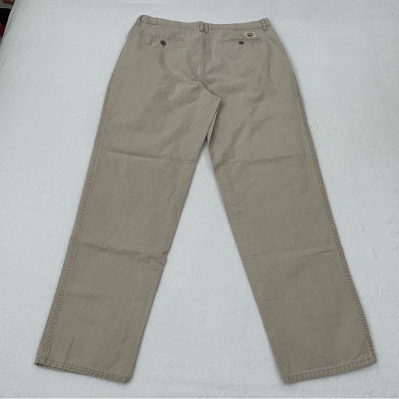 Vintage 90s Brittgear Khaki Beige Casual Flat Front Work Pants Men’s 38 Waist. - Picture 8 of 8